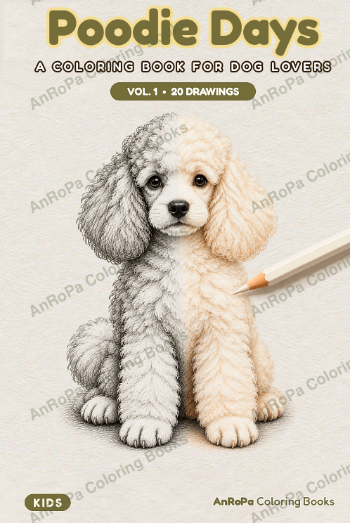 Poodie Days Vol. 1, portada con un poodle